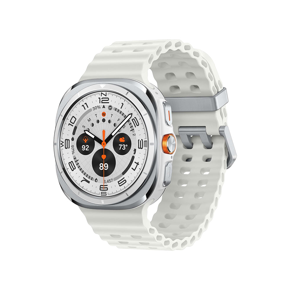 SAMSUNG Galaxy Watch Ultra 47mm LTE AI Smartwatch w/Energy Score, Wellness Tips, Heart Rate Tracking, Sleep Monitor, Fitness Tracker, GPS, 2024,Titanium White [US Version, 1Yr Manufacturer Warranty]