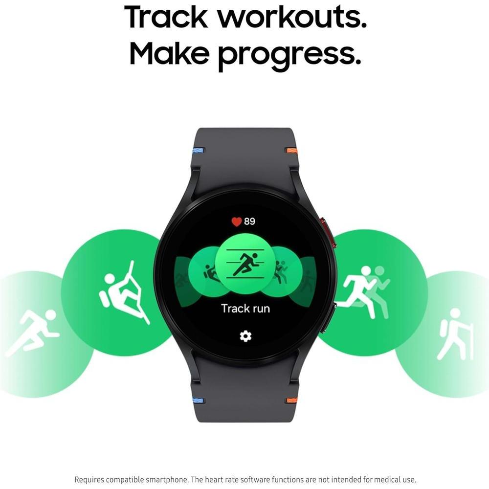 SAMSUNG Galaxy Watch FE - Reloj Inteligente Bluetooth AI de 4 cm con Seguimiento de Fitness Sensor BIA HR Personalizado Cardíaco Sueño 2024