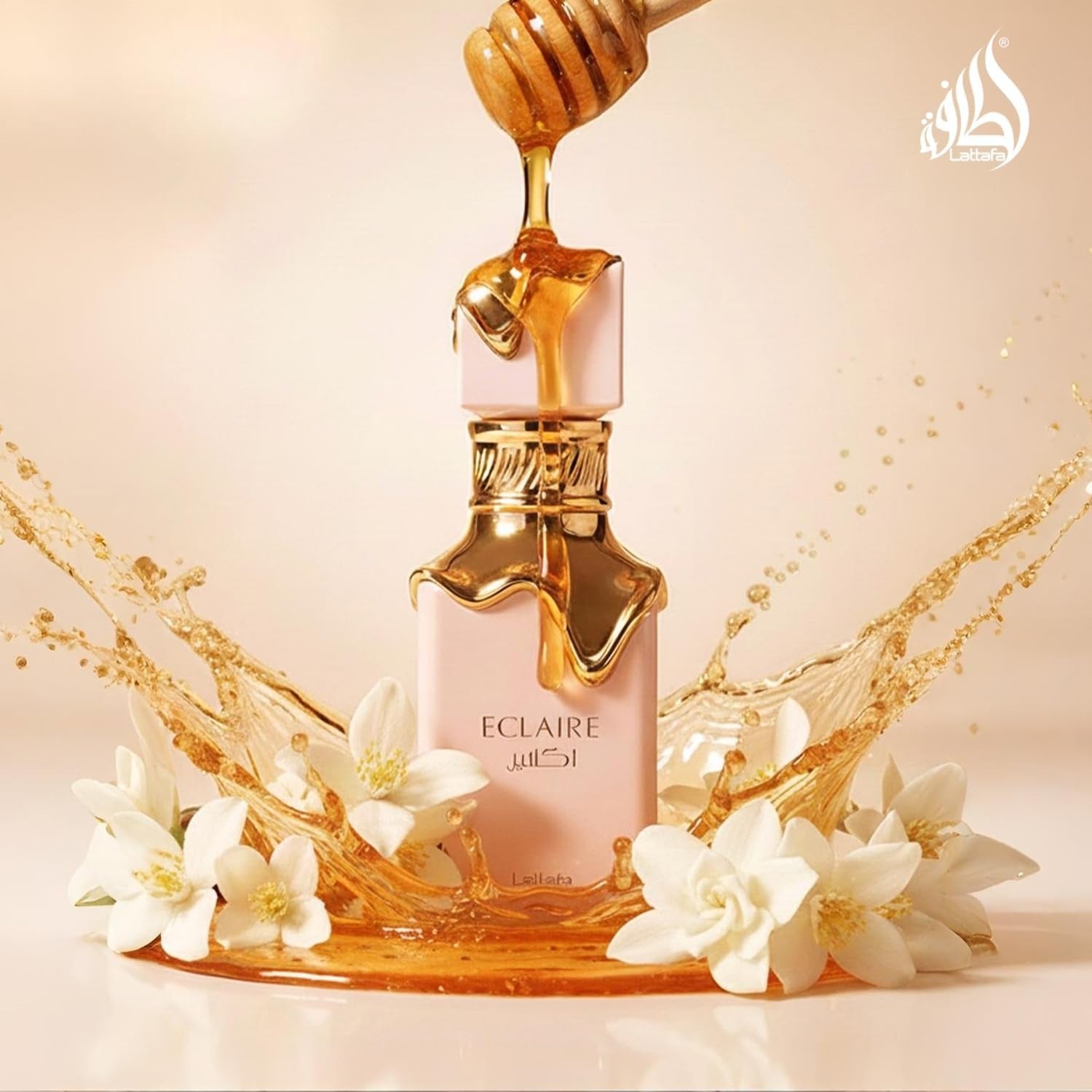 Lattafa Eclair - Vainilla, Caramelo, Dulce, Floral - Eau de Parfum Fragancia de Larga Duración para Mujeres, 3.40 Onzas / 100 ml