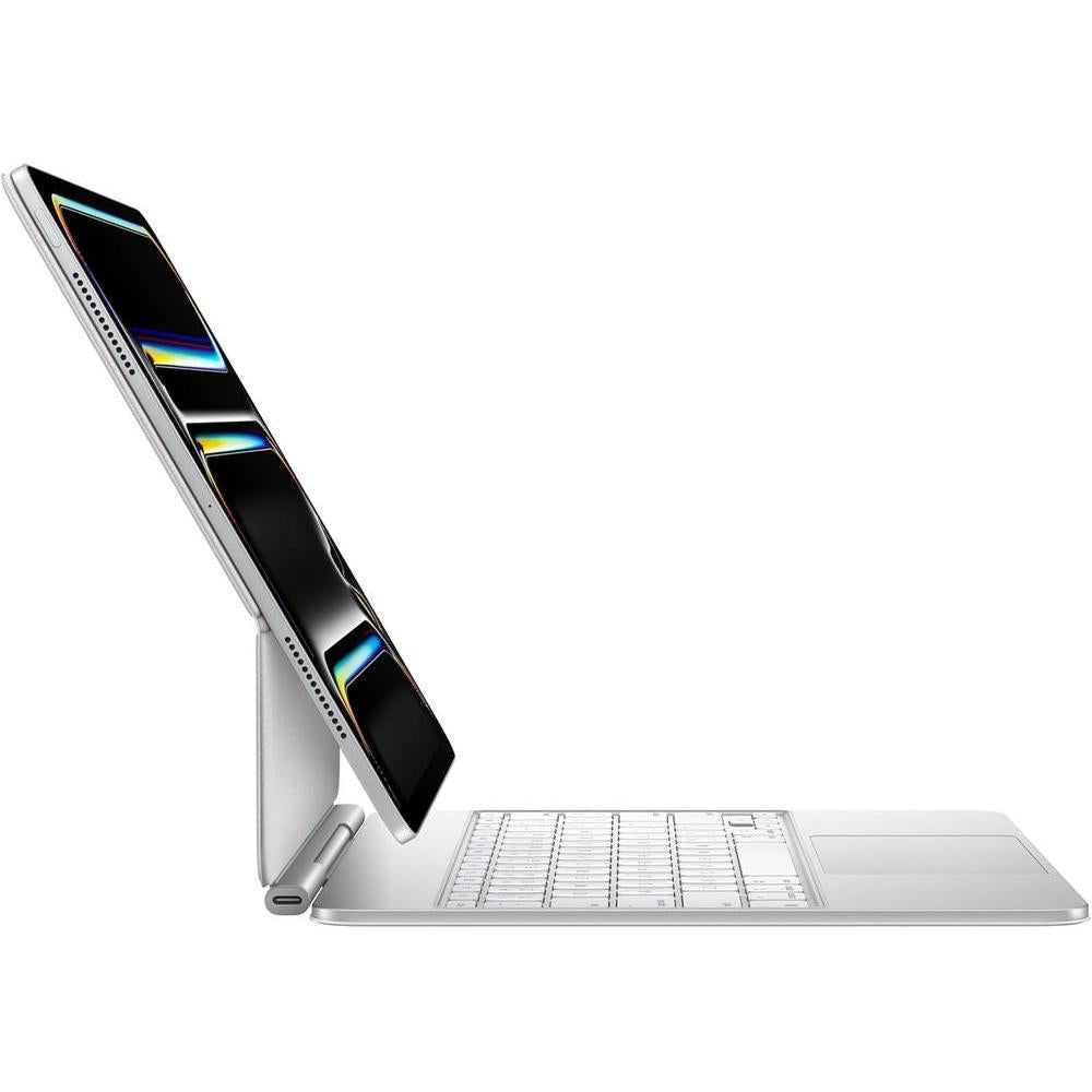 Apple Funda con teclado mágico para iPad Pro con trackpad integrado y fila de funciones, en color blanco