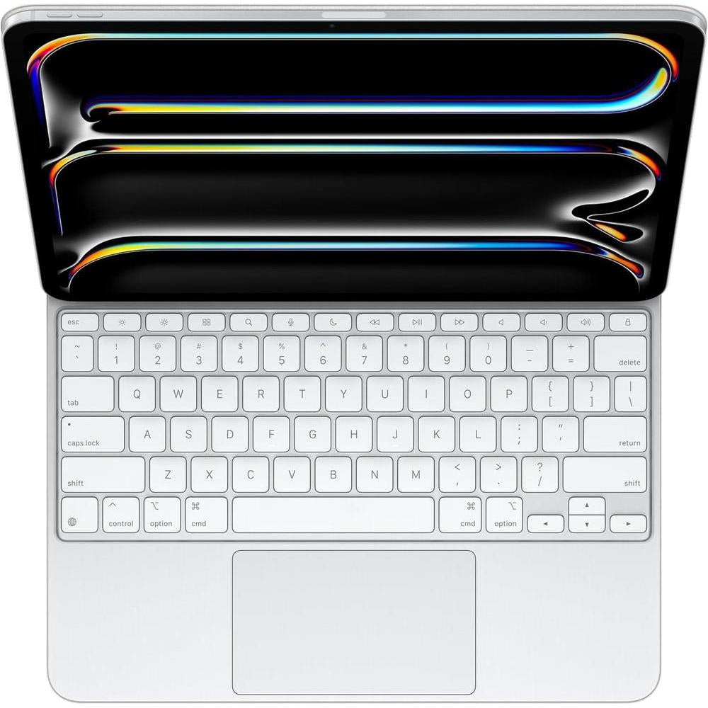 Apple Funda con teclado mágico para iPad Pro con trackpad integrado y fila de funciones, en color blanco