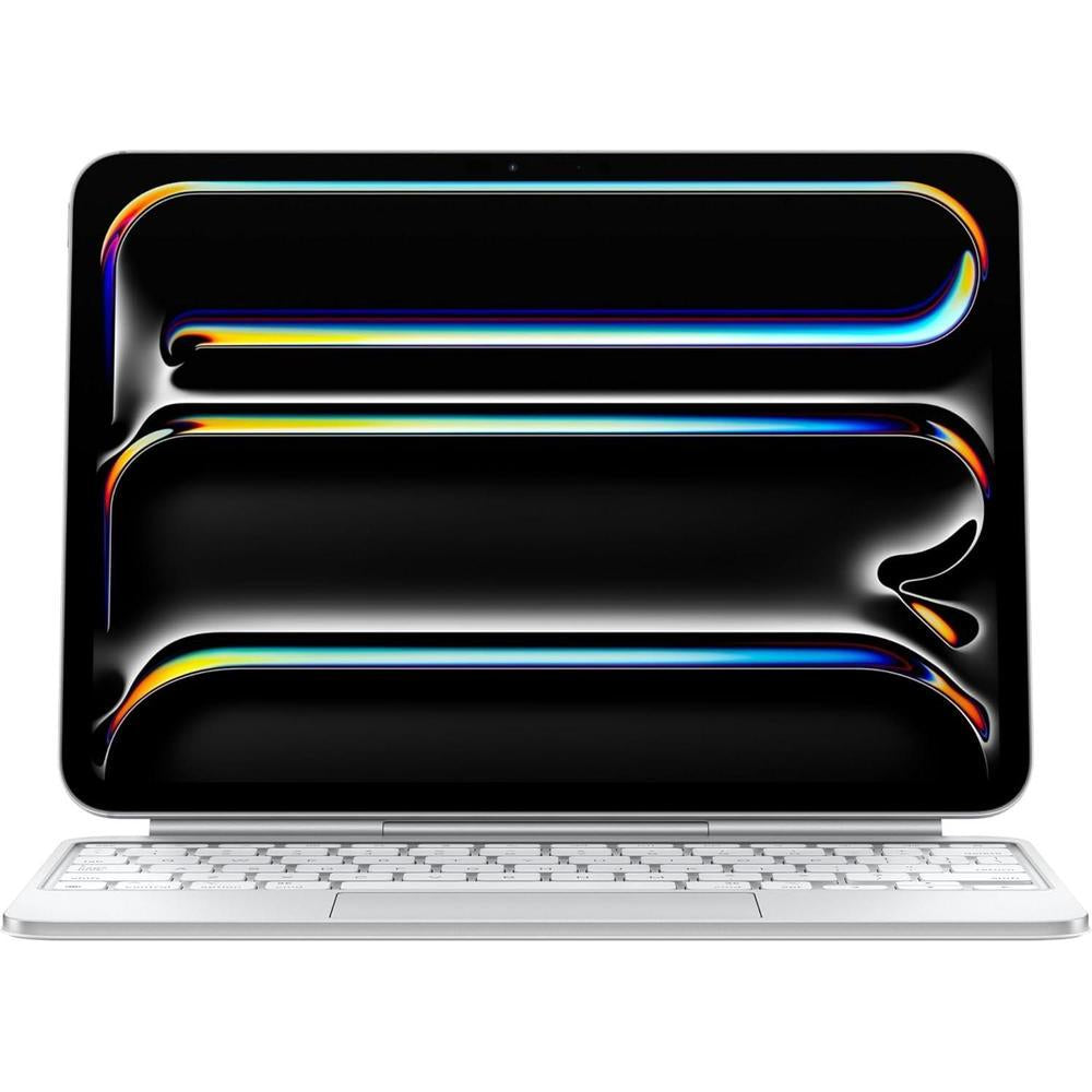 Apple iPad Magic Keyboard Case for iPad Pro 11-inch (M4), Great Typing Experience, Built-in Trackpad, Function Row, US English - White
