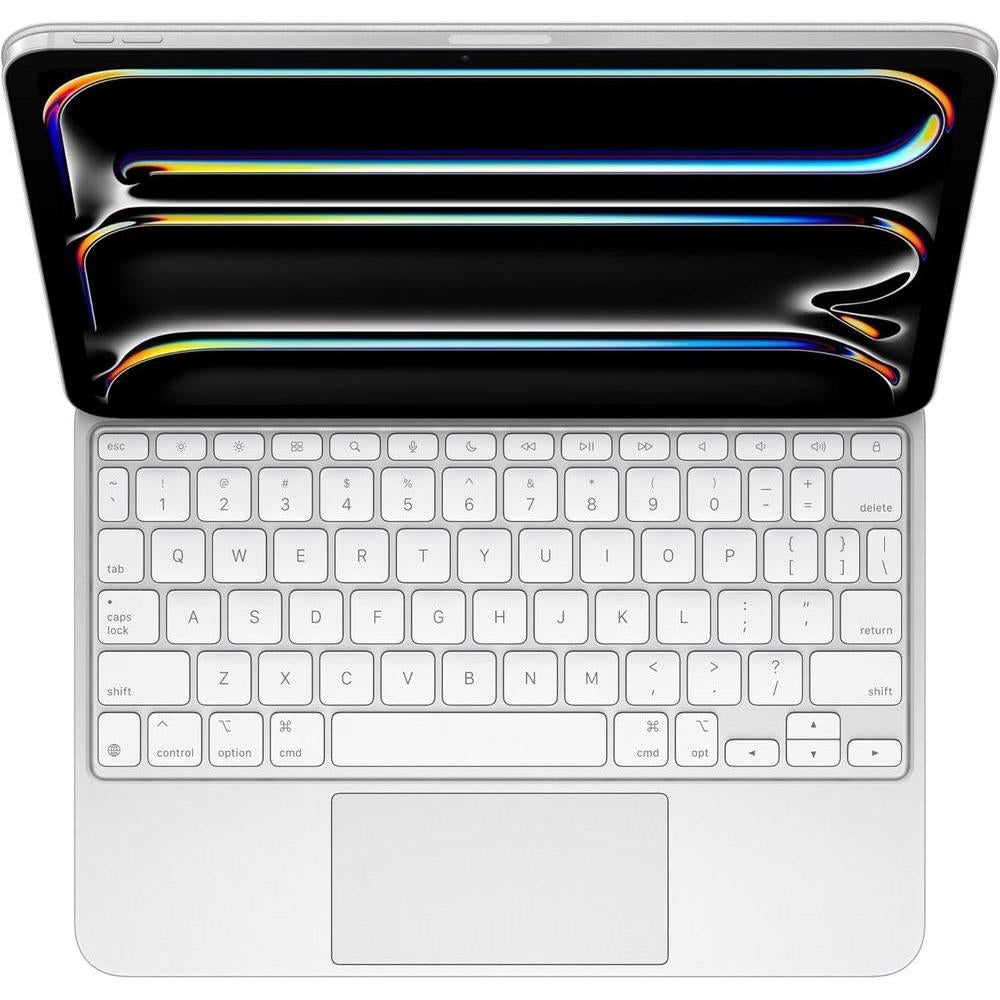 Funda con teclado Apple Magic para iPad Pro, experiencia superior de escritura, trackpad integrado, color blanco