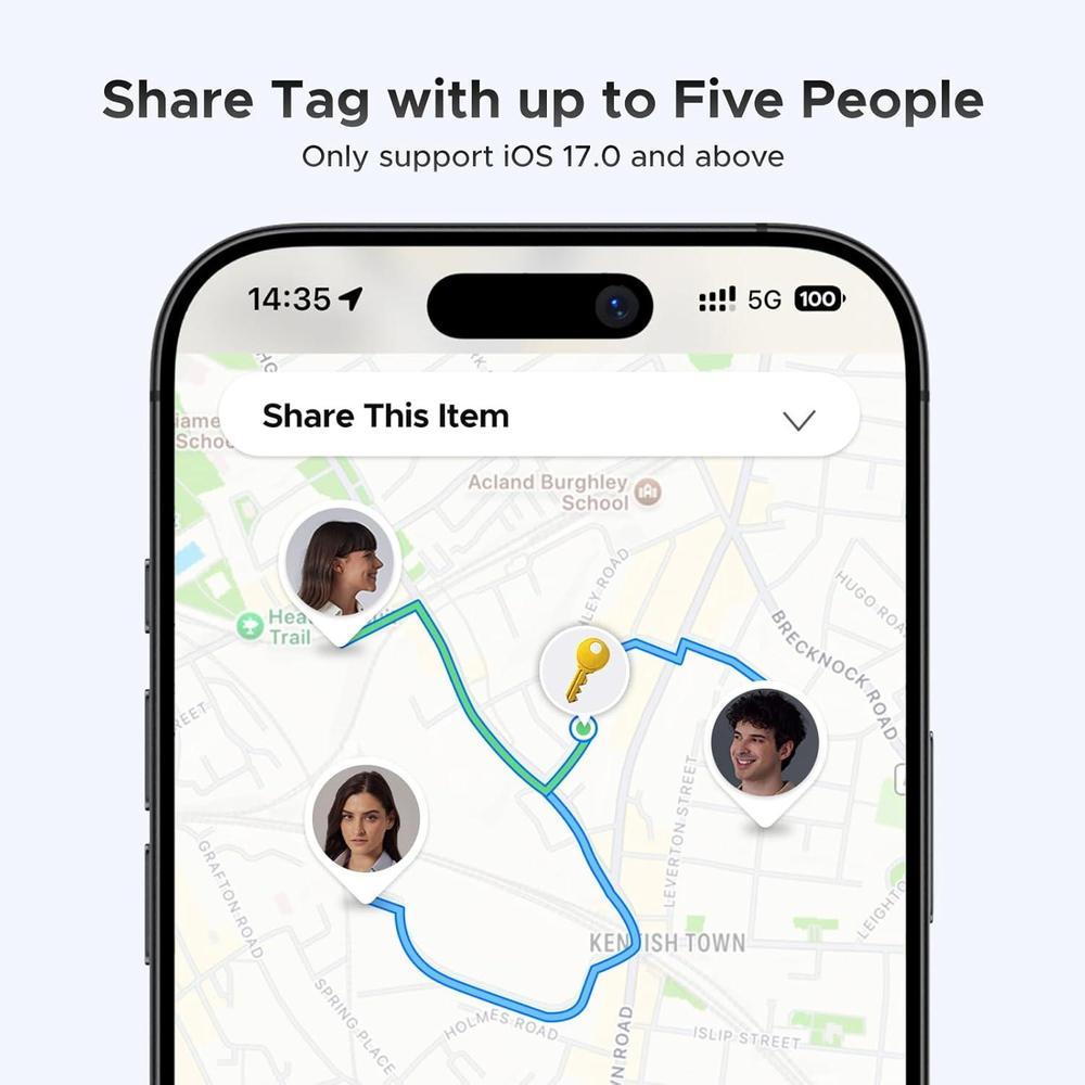 UGREEN FineTrack - Buscador inteligente compacto, con Apple Find My, batería de larga duración, diseño seguro y portátil