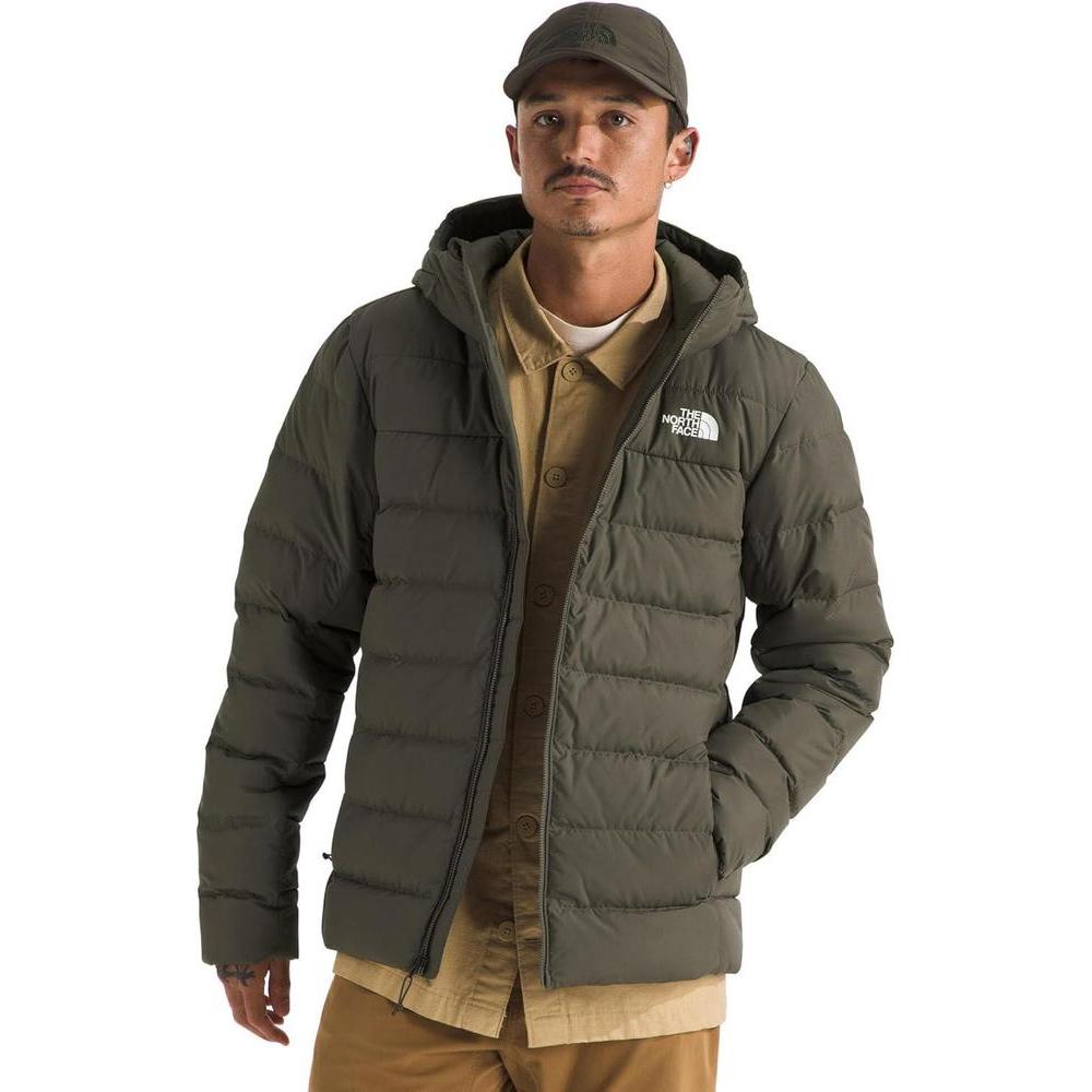 THE NORTH FACE Men's Aconcagua Jacket | Insulated Winter Coat, Wind & Water Resistant, Attached 3 Piece Hood with Cinch Cord