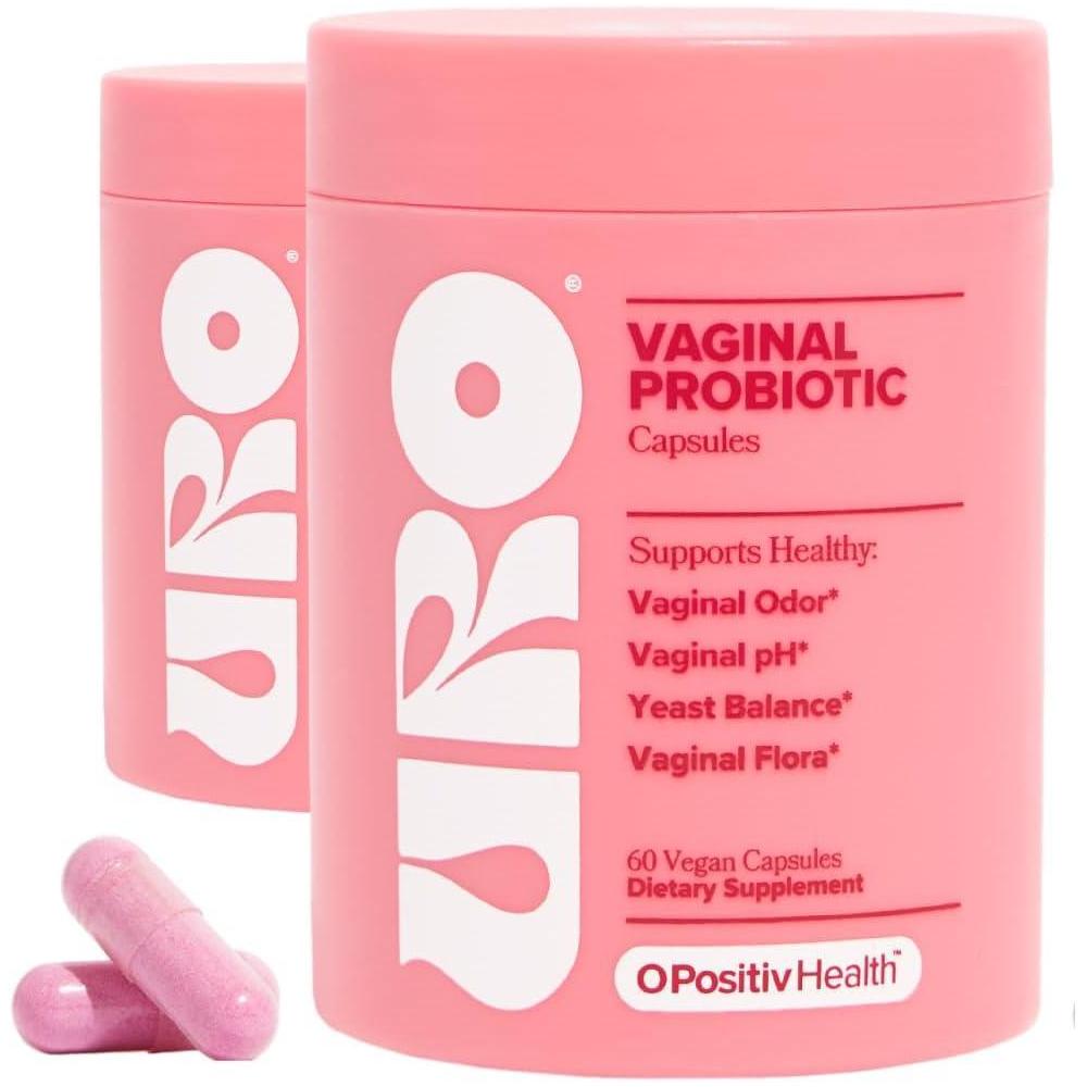 O Positiv URO - Probióticos para la salud vaginal, equilibrio de pH con prebióticos y mezcla de Lactobacillus