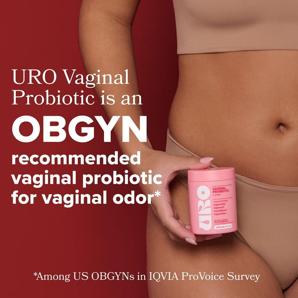 O Positiv URO - Probióticos para la salud vaginal, equilibrio de pH con prebióticos y mezcla de Lactobacillus