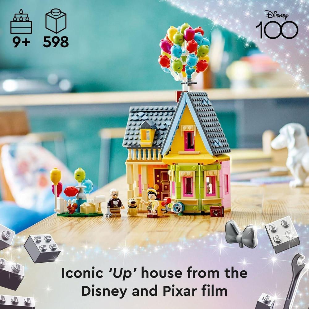 LEGO Disney Pixar Up House, juego de construcción creativo con piezas icónicas para niños y adultos fanáticos de Disney