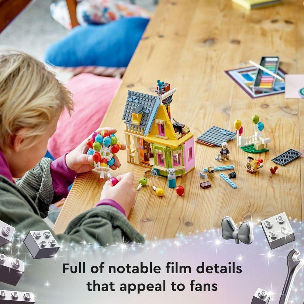 LEGO Disney Pixar Up House, juego de construcción creativo con piezas icónicas para niños y adultos fanáticos de Disney