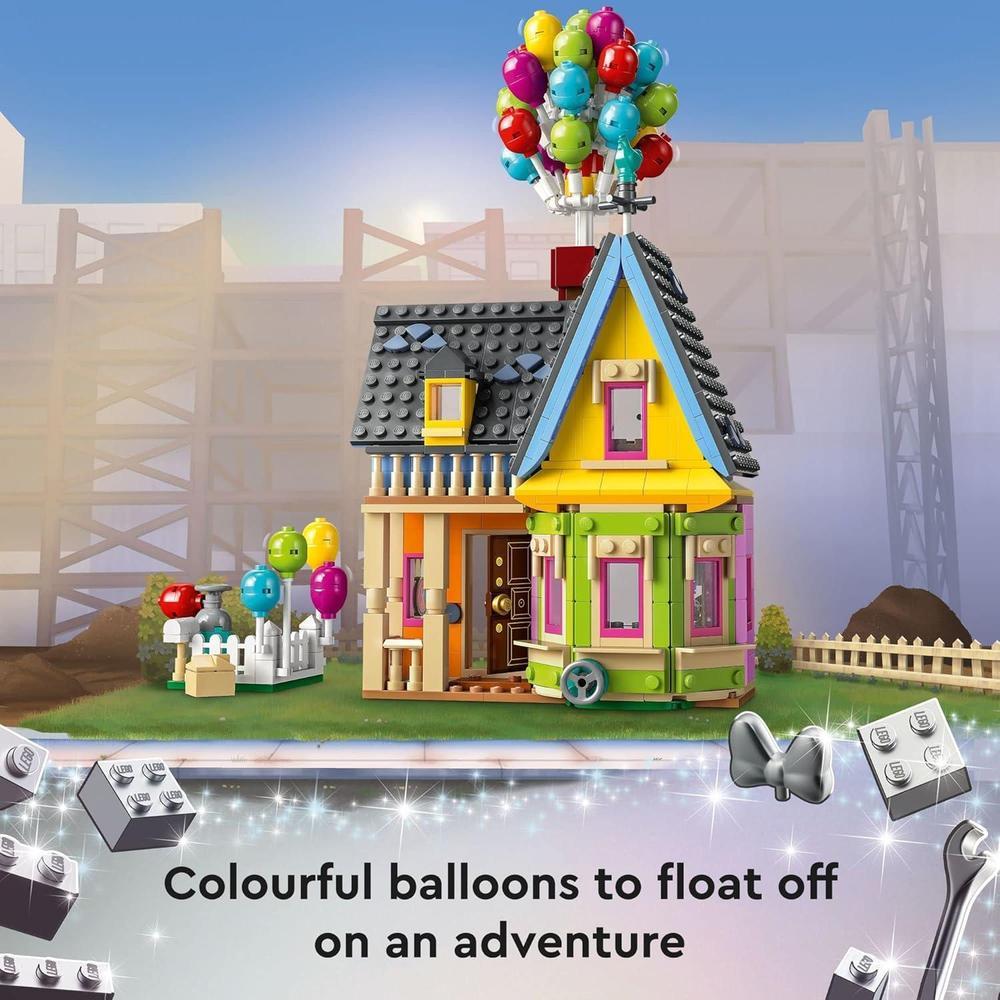 LEGO Disney Pixar Up House, juego de construcción creativo con piezas icónicas para niños y adultos fanáticos de Disney
