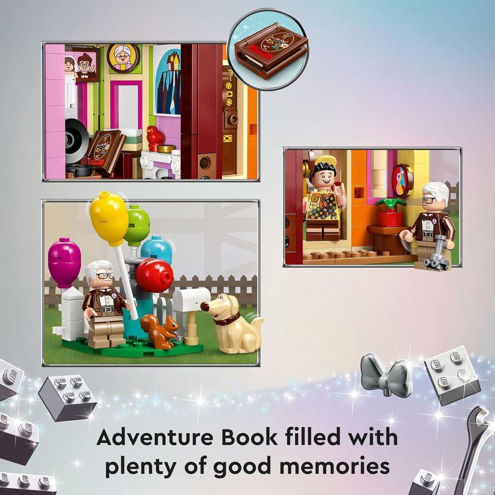 LEGO Disney Pixar Up House, juego de construcción creativo con piezas icónicas para niños y adultos fanáticos de Disney