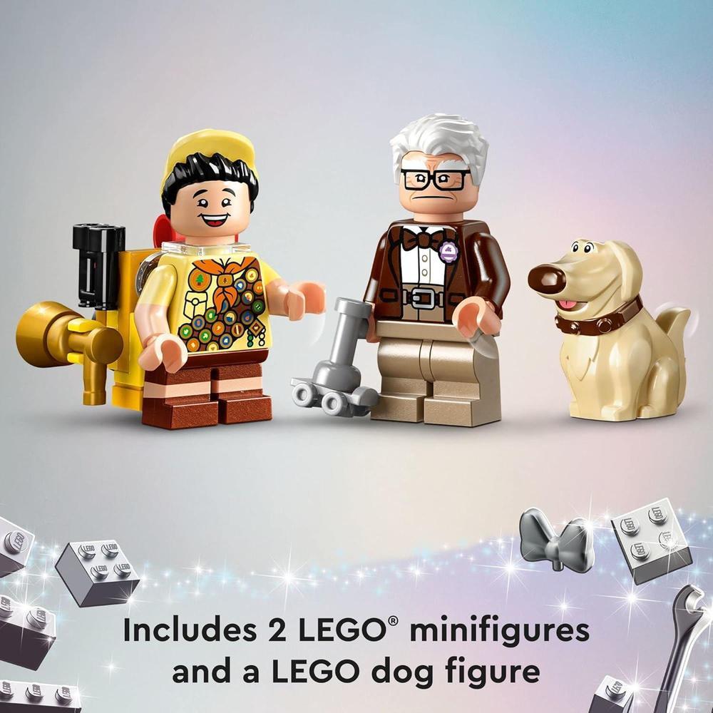 LEGO Disney Pixar Up House, juego de construcción creativo con piezas icónicas para niños y adultos fanáticos de Disney