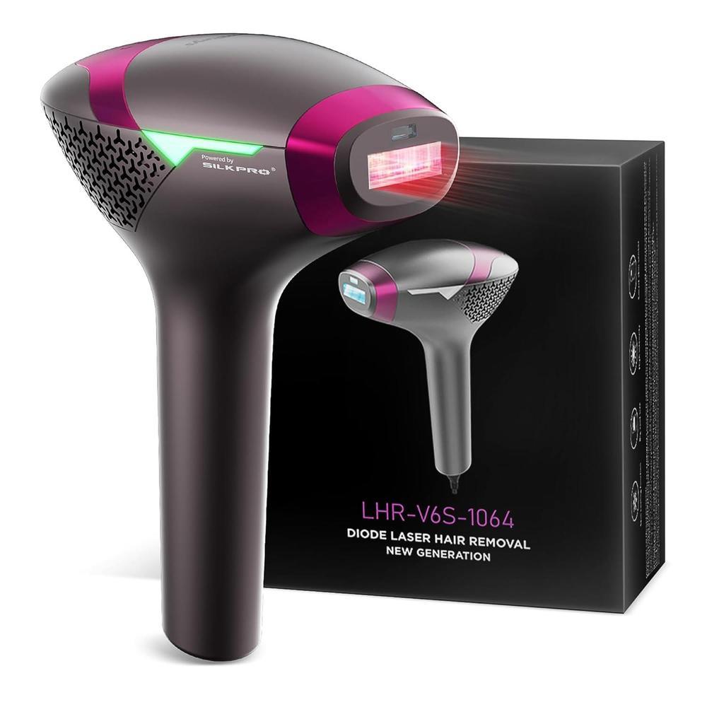 Upgrated Diode Laser Hair Removal for Dark Skin Tones, DermRays 1064nm Laser Hair Removal, Permanent Reduction in Hair Regrowth for Women and Men, V6S Suitable for Deep Skin Tone & Melanated Skin Tone