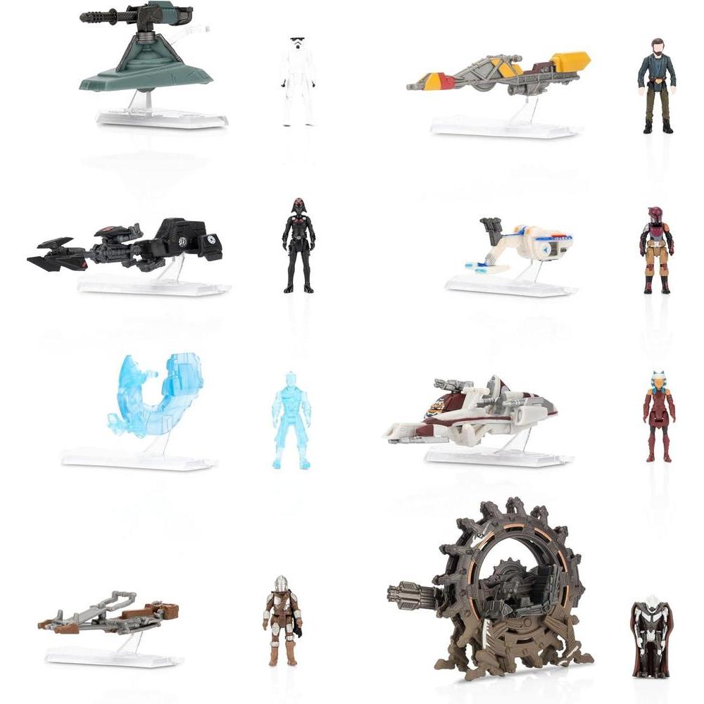 Paquete exclusivo Star Wars Micro Galaxy Squadron: Jedi Interceptor de Anakin con accesorios de figura y vehículo