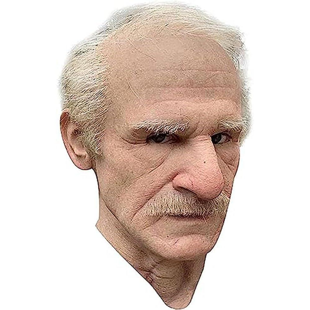 Realistic Old Man Horror Masks for Adults - Human Face Halloween Masquerade & Prank Masks