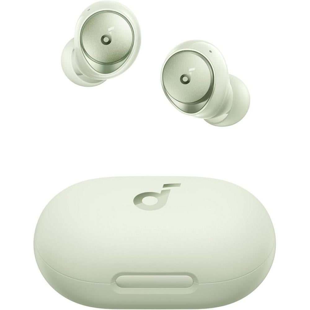 Soundcore by Anker Space A40 Auto-Adjustable Active Noise Cancelling Wireless Earbuds, Reduce Noise by Up to 98%, 50H Playtime, Hi-Res Sound, Comfortable Fit, App Customization, Wireless Charge