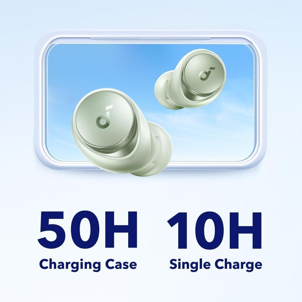 Soundcore Space A40 Auriculares Inalámbricos Verde Con Cancelación De Ruido