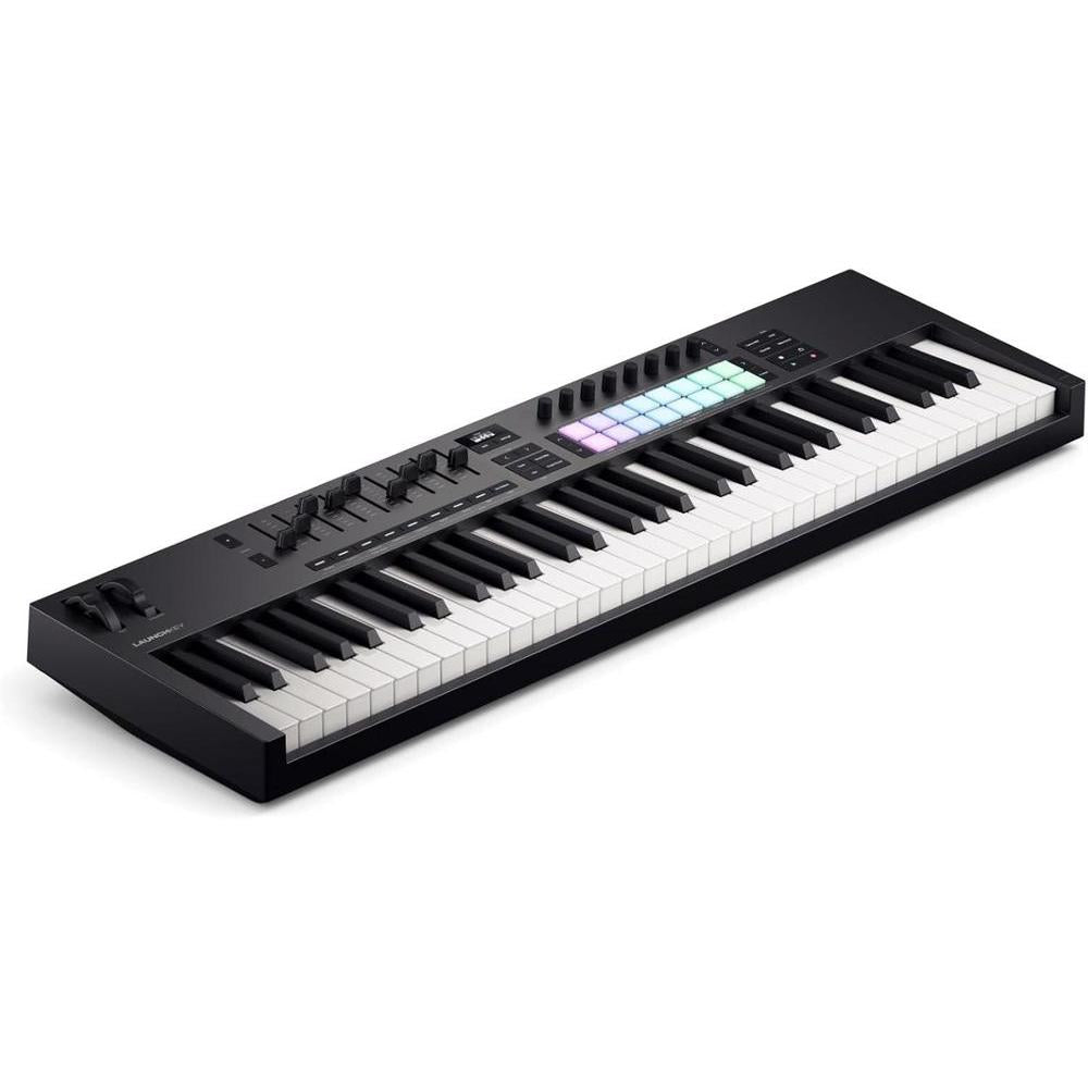 Novation Launchkey 61 [MK4] – 61 key Semi-Weighted, USB, MIDI Keyboard Controller with DAW Integration. Chord & Scale Modes, 8 Drum Pads, & Arpeggiator — Includes Software Bundle for Music Production