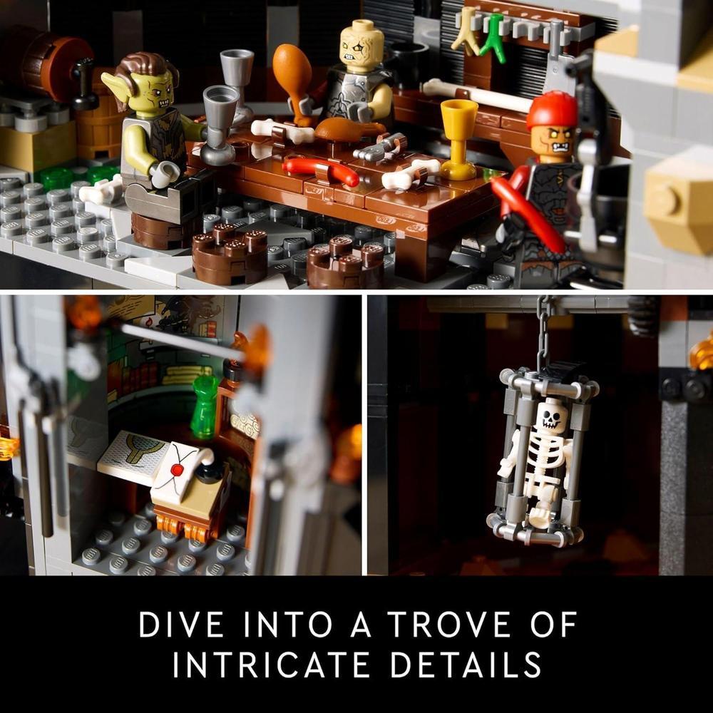 LEGO Icons El Señor de los Anillos Barad-dûr Juego de construcción para adultos con 10 minifiguras, ideal para fanáticos