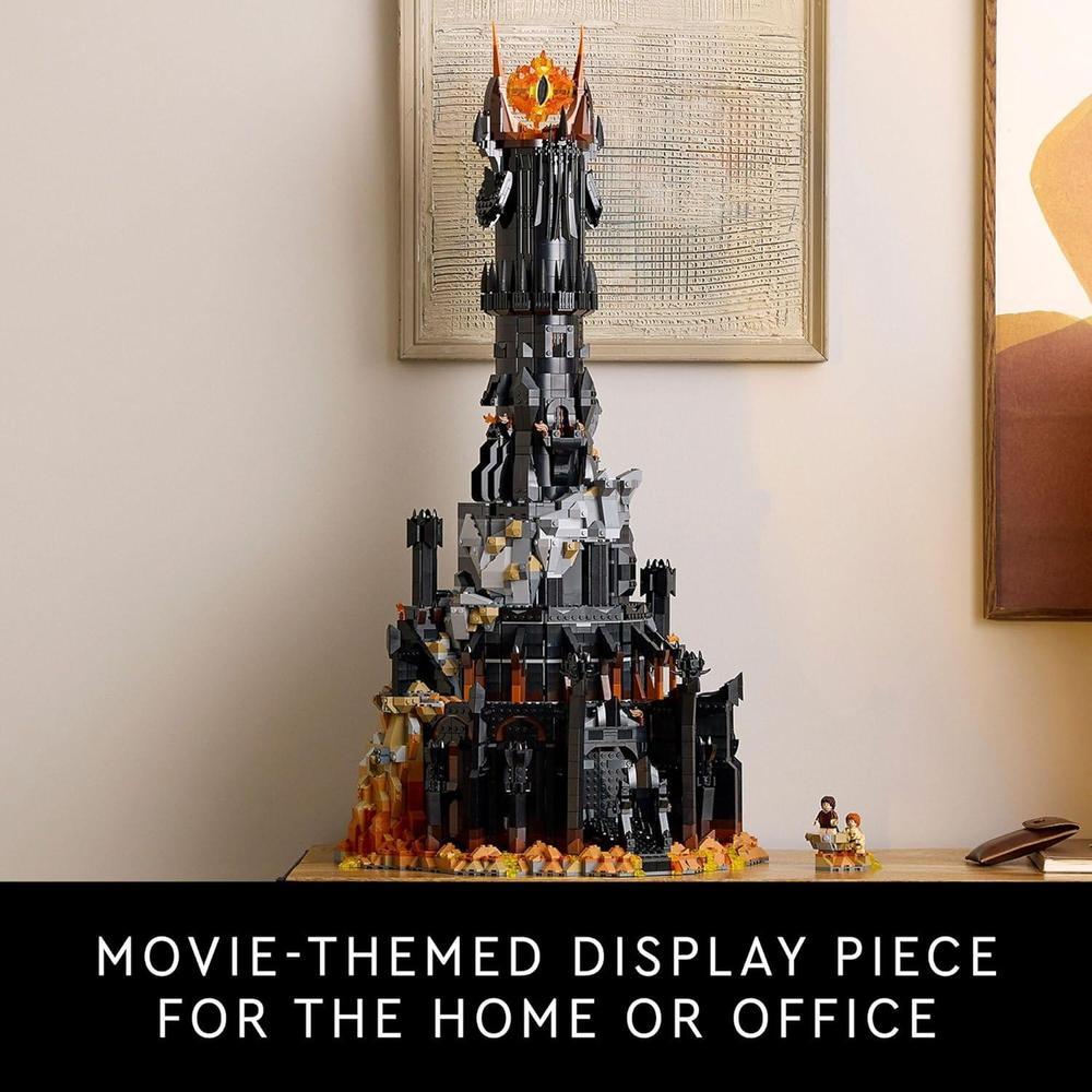 LEGO Icons El Señor de los Anillos Barad-dûr Juego de construcción para adultos con 10 minifiguras, ideal para fanáticos