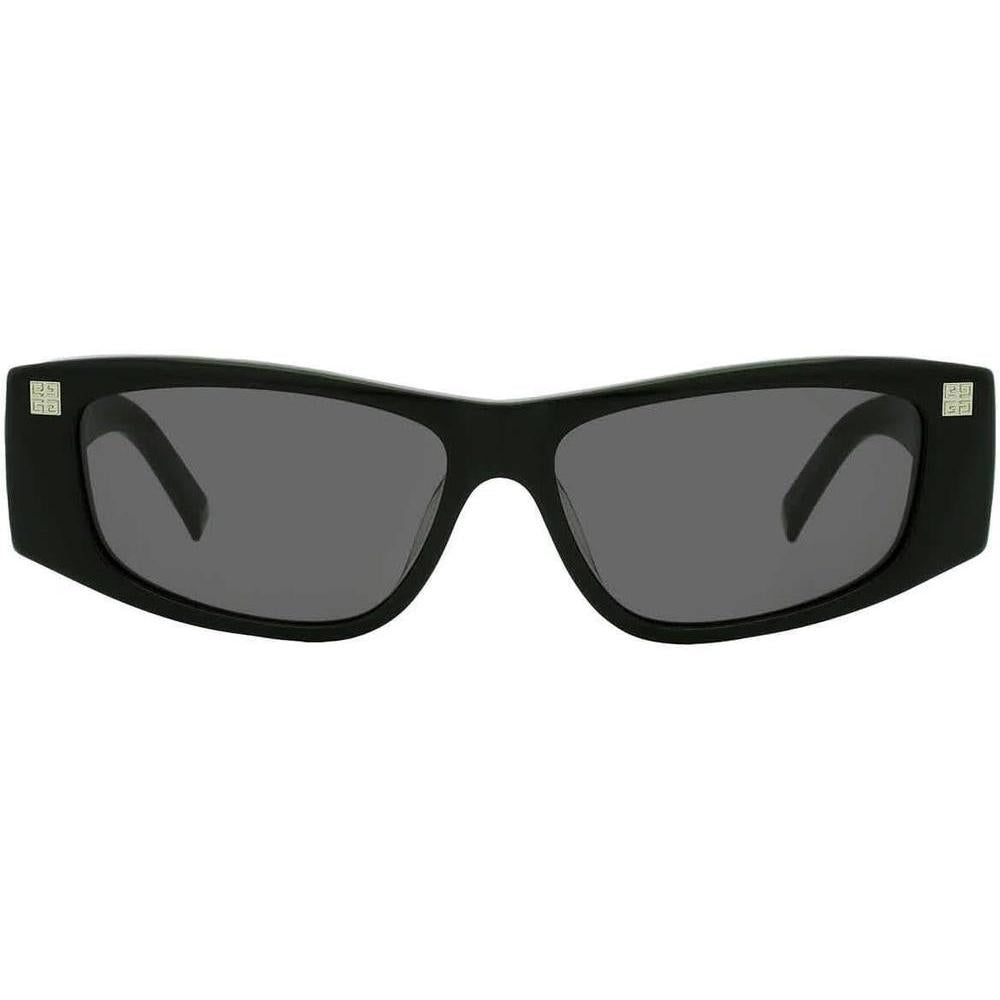 Gafas de sol rectangulares grises Givenchy para mujer modelo GV40048F 01A color negro brillante