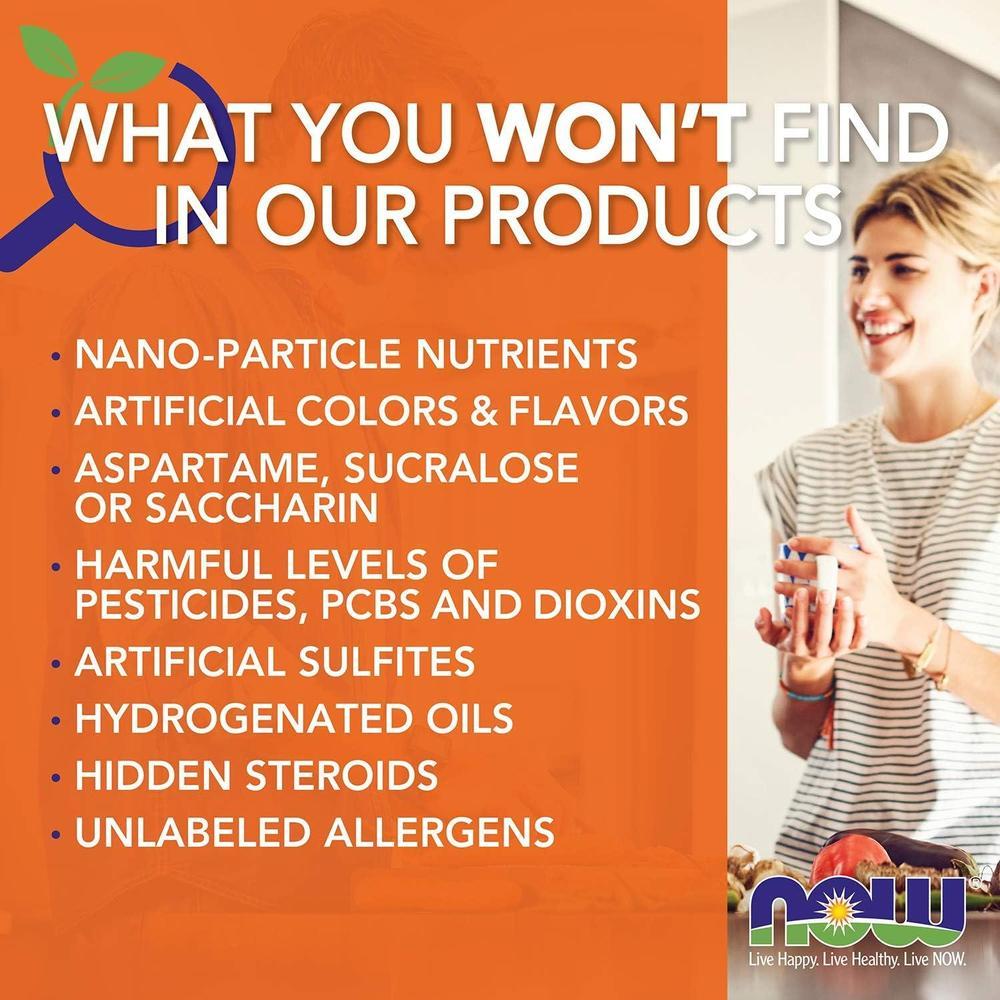 NOW Foods Suplementos, Glicinato de Magnesio con BioPerine, 180 Cápsulas Vegetales