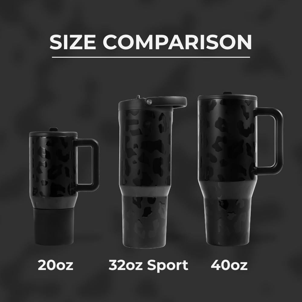 HydroJug Sport Botella de acero inoxidable con popote y diseño ergonómico a prueba de fugas, reutilizable, apta para lavavajillas