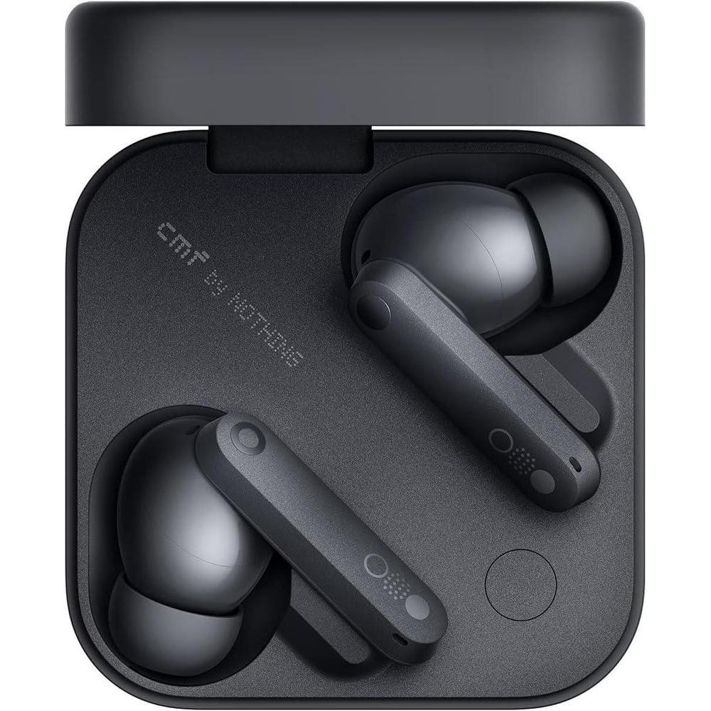 CMF Buds Pro 2 Hybrid 50db Noise Cancelling Earbuds, Hi-Res Audio with LDAC, 6 HD Mics Wireless Headphones, Smart Dial Design, Ultra Bass Technology, Bluetooth 5.4, 43H Playtime, Dark Grey