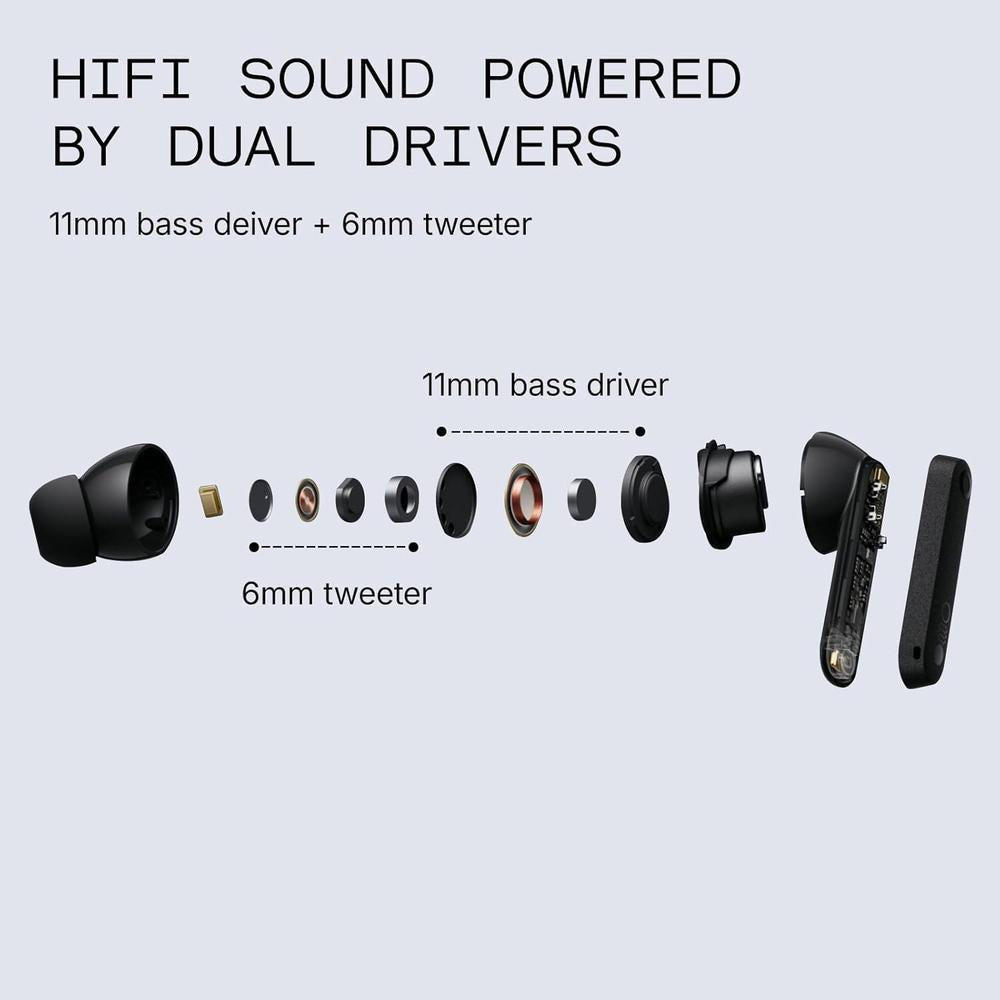 Cmf Buds Pro 2 Auriculares Inalámbricos Con Chatgpt, Audio Hi-Res, 50 Db Cancelación De Ruido, Grises Oscuro