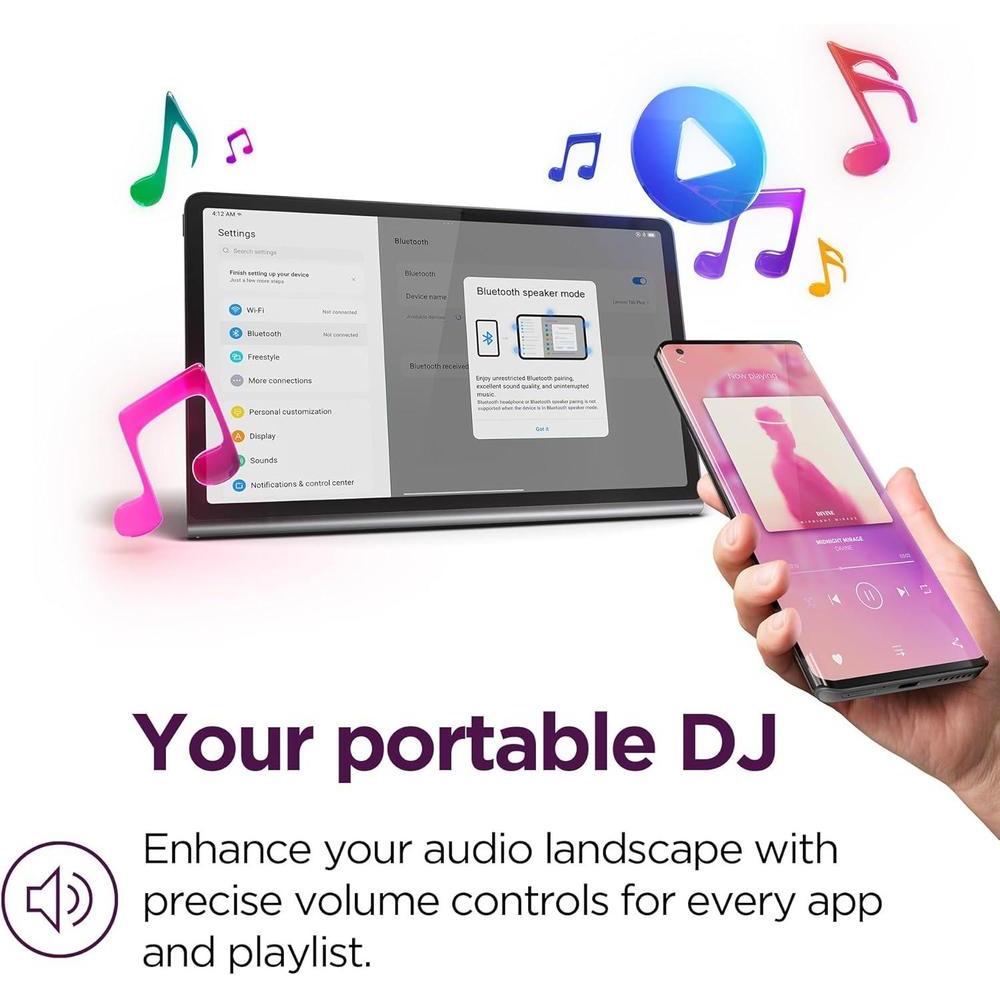 Lenovo Tab Plus - 2024 - Tablet Premium - 8 Altavoces JBL - Pantalla Táctil LCD 2K De 11.5" - 8GB De Memoria - 128GB De Almacenamiento