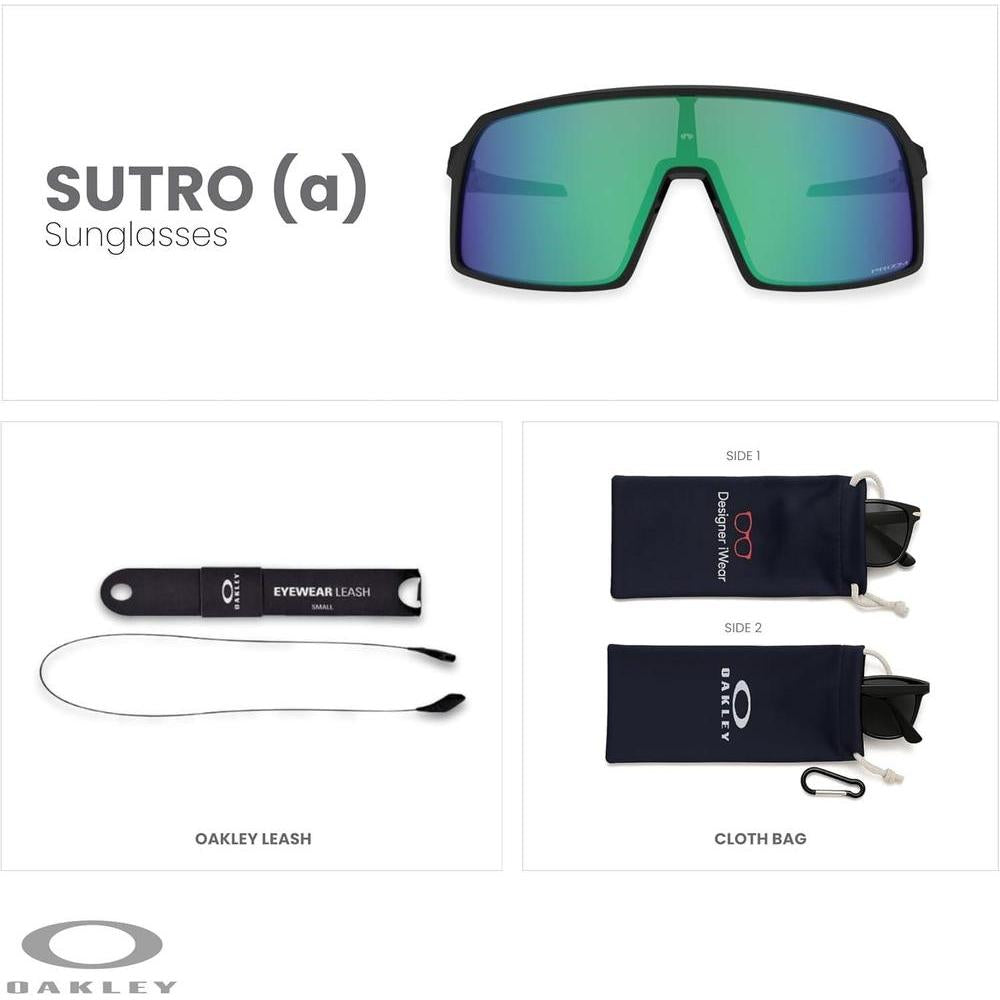 Lentes de sol Oakley Sutro (a) de protección para hombre, ajuste de puente bajo asiático, incluye accesorio