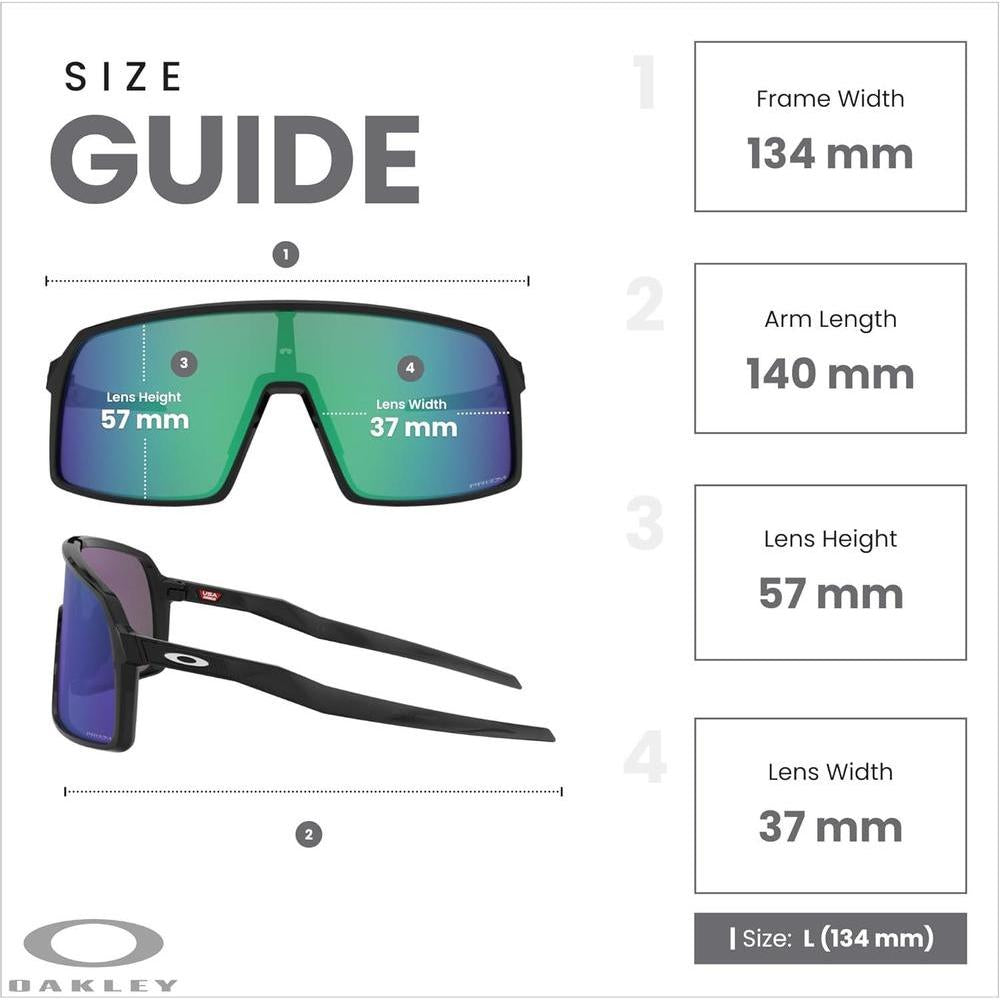Lentes de sol Oakley Sutro (a) de protección para hombre, ajuste de puente bajo asiático, incluye accesorio