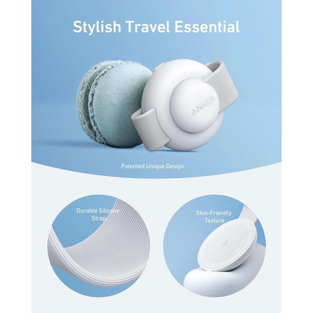 Anker MagSafe MagGo UFO Cargador 3 en 1, estación inalámbrica para iPhone, AirPods y Apple Watch, plegable para viajes