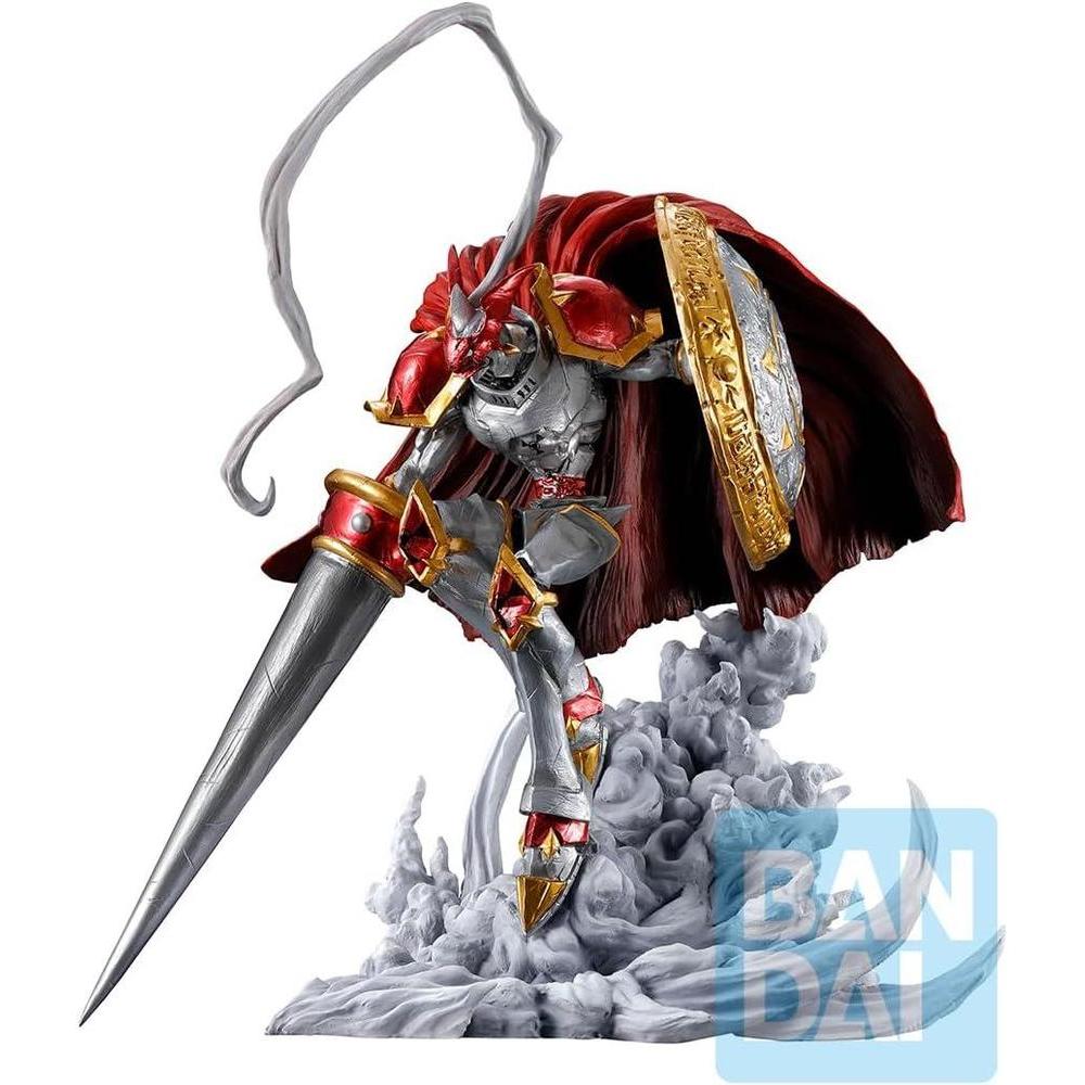 Digimon - Estatua coleccionable de Gallantmon de Bandai Spirits Ichibansho en postura icónica, aproximadamente 13 cm de alto