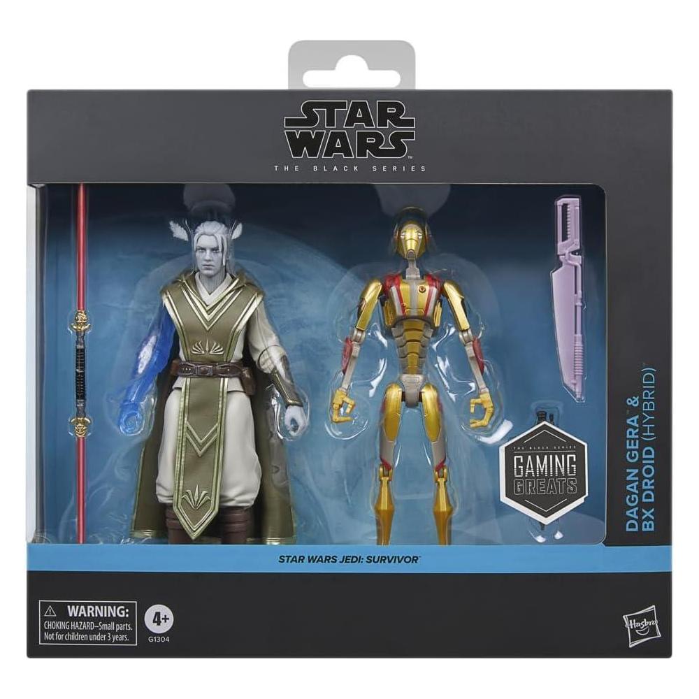 STAR WARS The Black Series Dagan Gera & BX Droid, Jedi: Survivor Gaming Greats Figura de acción coleccionable, paquete de 2