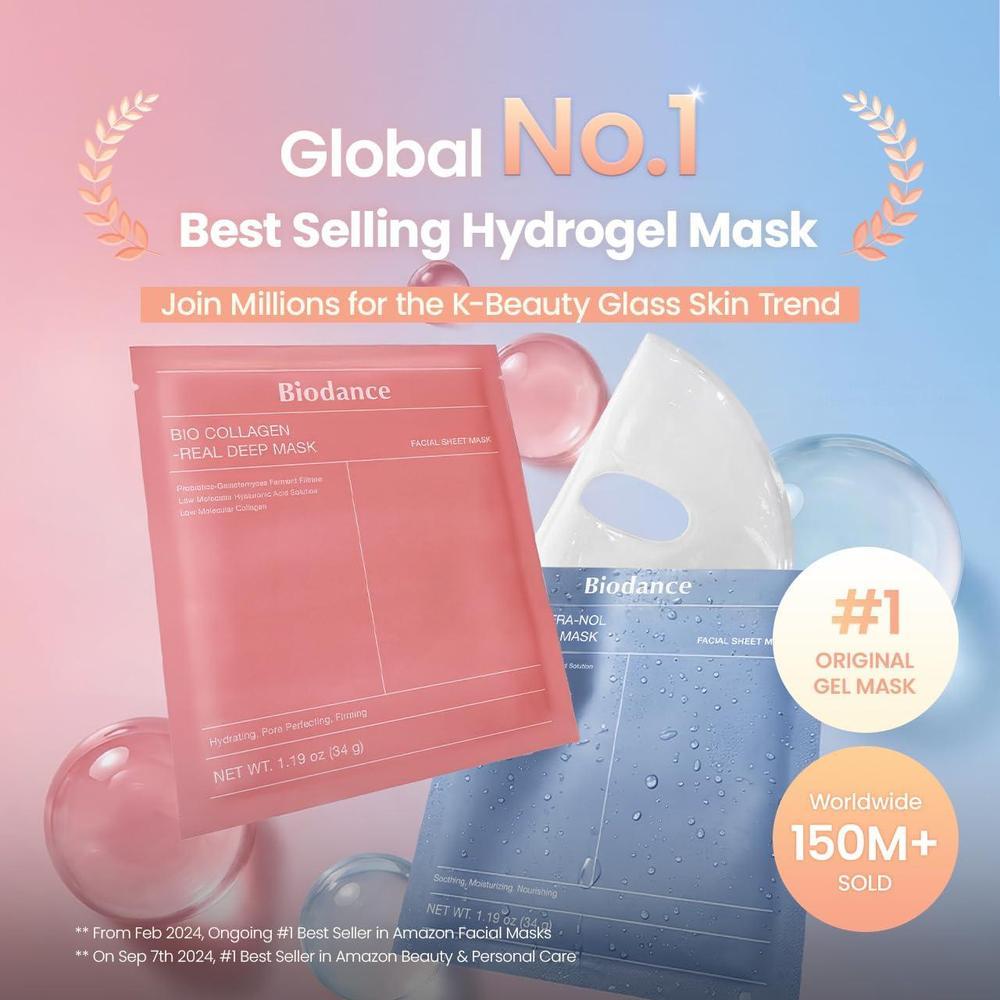 Mascarillas Biodance Hidrogel Bio-Colágeno Ceramidas 8 Unidades