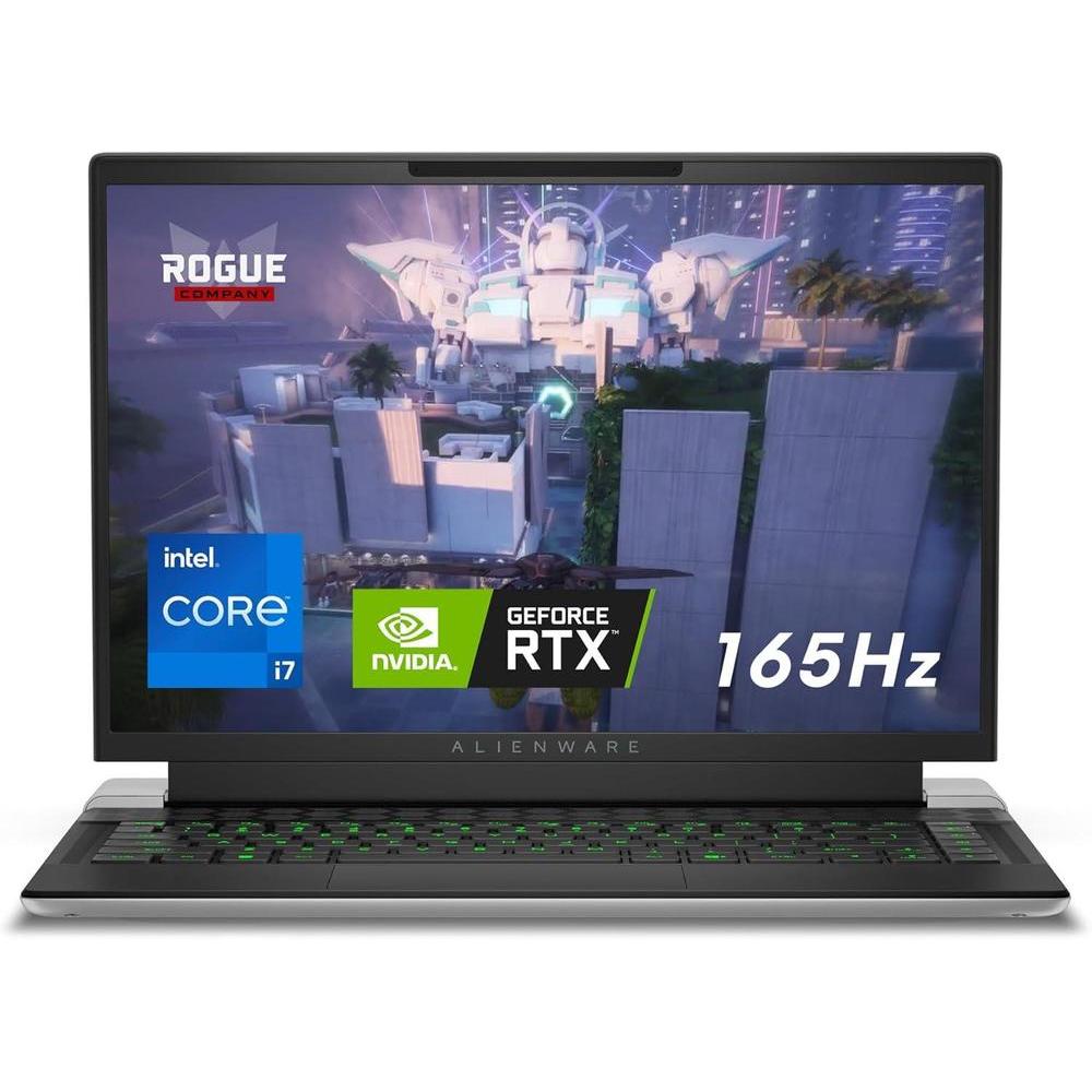 Alienware x14 R2 Gaming Laptop 14" QHD+ 165Hz G-Sync, Intel Core i7-13620H, NVIDIA GeForce RTX 4060 8GB, 32GB RAM, 1TB SSD, Windows 11 Home, AlienFX Backlit US Keyboard, Lunar Silver