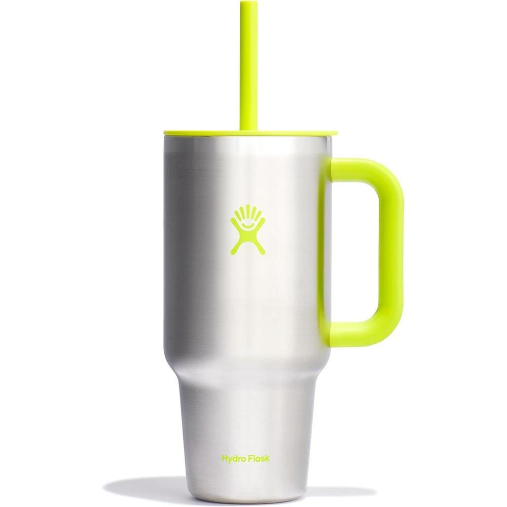 Hydro Flask Travel Tumbler Stainless Steel Insulated Cup with Lid and Straw for Cold Water and Drinks for Sports, School, Work, Car, Travel and Weekends