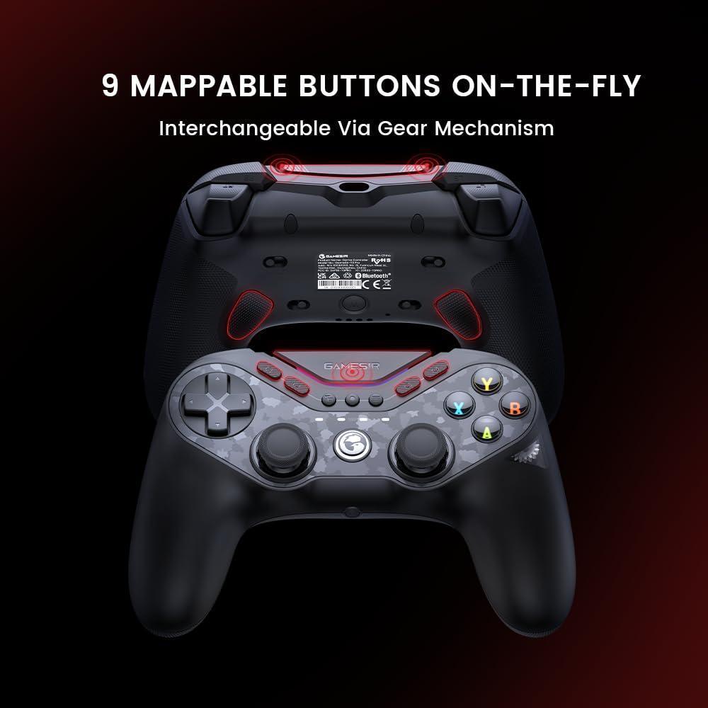 Controlador GameSir Tarantula Pro inalámbrico con botones intercambiables y sticks Mag-Res TMR