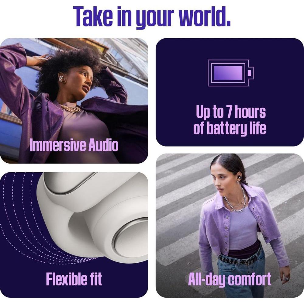 Bose Auriculares Bluetooth Abiertos Inalámbricos C Audio Privado P Conciencia Diseño Cómodo Sonido Inmersivo Hasta 48 Hrs