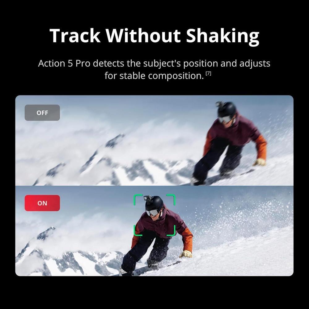 DJI Osmo Action 5 Pro Adventure Combo, cámara de acción 4K, batería extendida, estabilización, pantallas táctiles OLED