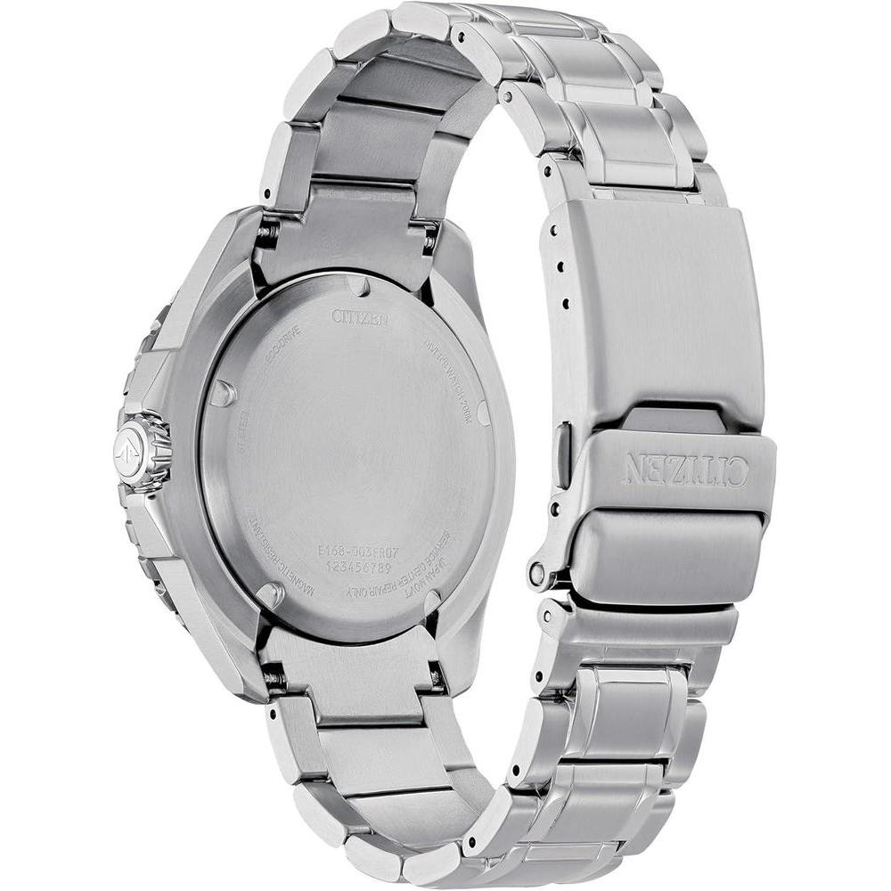 Citizen Eco-Dive Promaster Dive, reloj de pulsera de acero inoxidable plateado para hombre con esfera verde, 3 manecillas y calendario