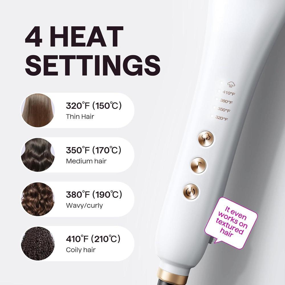 Wavytalk Pro Steam Cepillo Alisador 3 en 1, Vapor Reduce Daño, Nutre y Acelera Alisado, Compatible Voltaje Universal