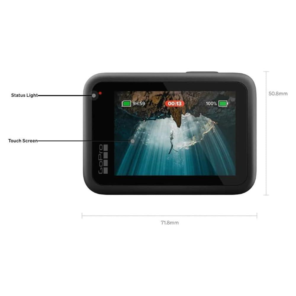 GoPro HERO13 Black, cámara de acción impermeable con video 5.3K, fotos 27 MP y compatibilidad con lentes HB