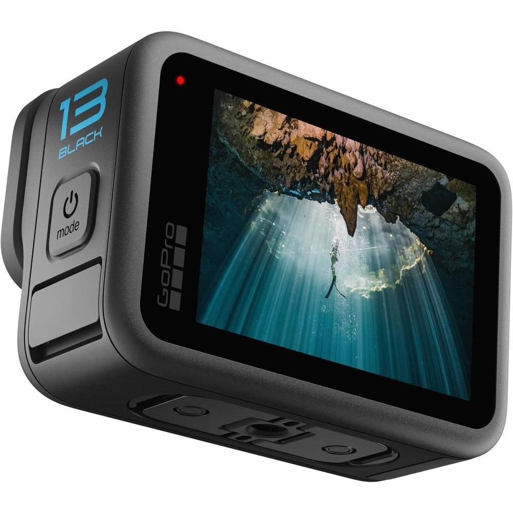 GoPro HERO13 Black, cámara de acción impermeable con video 5.3K, fotos 27 MP y compatibilidad con lentes HB