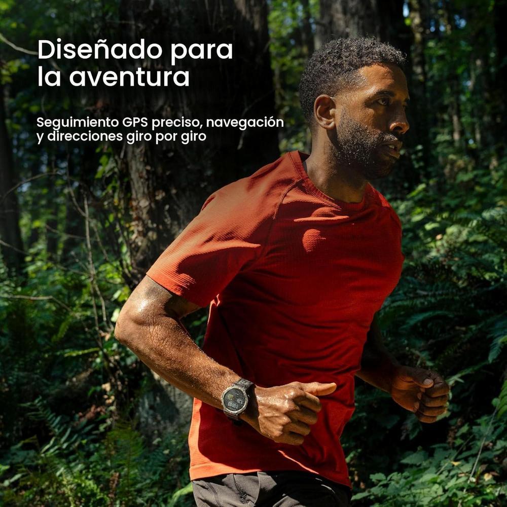 Amazfit T-Rex 3 - Reloj Inteligente Resistente Negro Con Pantalla Amoled 1.5 Pulgadas, Gps De Doble Banda Y 27 Días De Batería