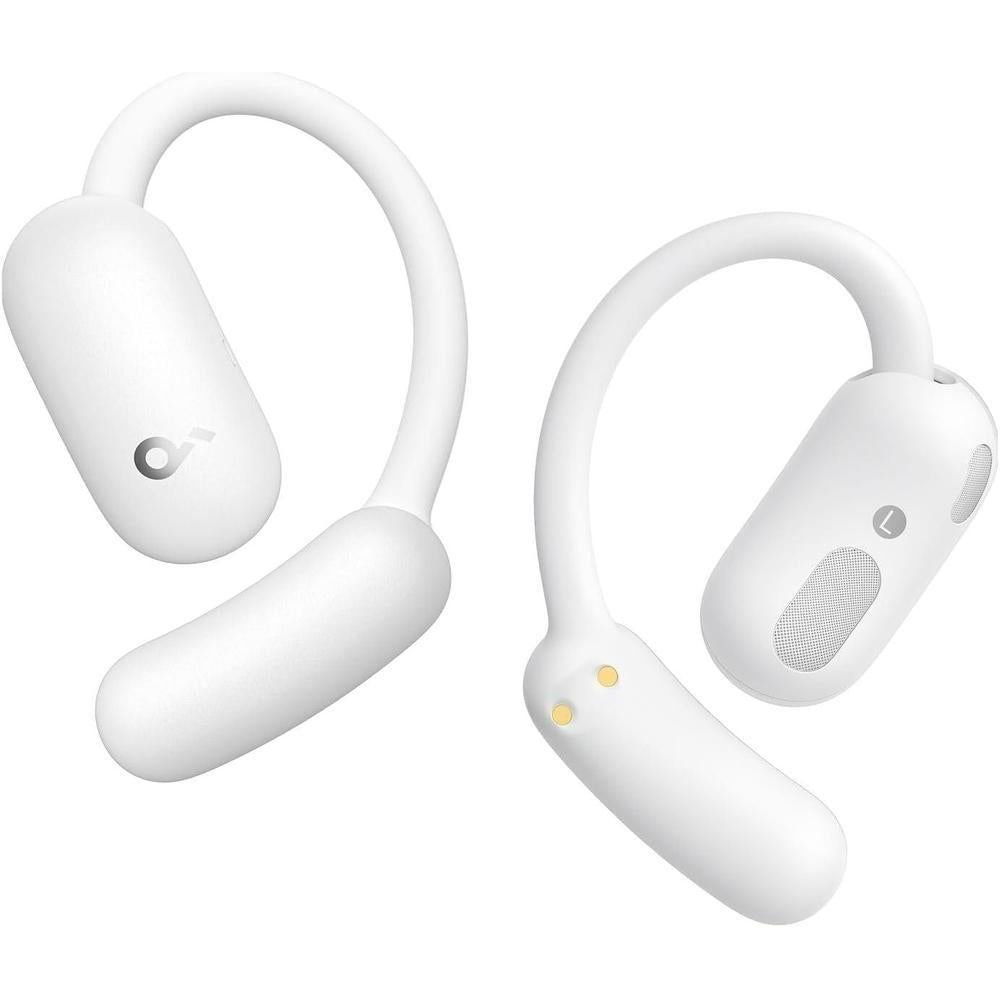 soundcore AeroFit 2 by Anker, Open-Ear Headphones, Translation Earbuds Real Time, 4 Adjustable Positions for Every Ear Size, 2x Richer Bass, Hi-Res, 42H Playtime, IP55,AI Clear Calls,Wireless Charging