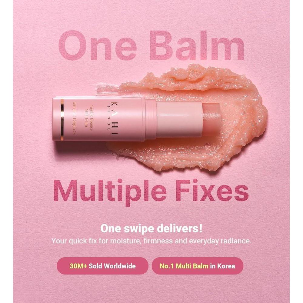 Kahi Wrinkle Bounce Multi Balm Stick Con Pdrn Colágeno Para Rostro, Labios Y Cuello 9g
