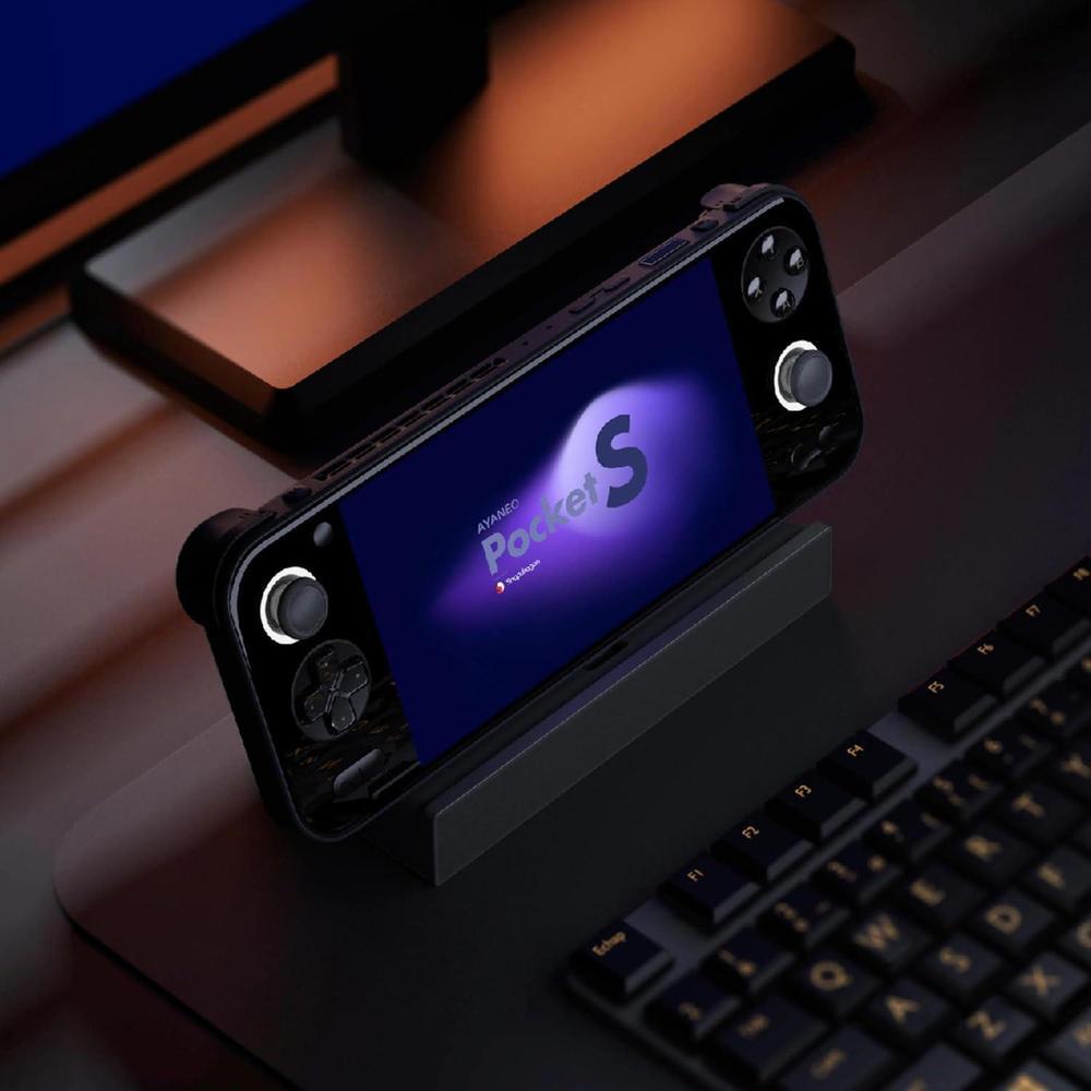 AYANEO Pocket S consola portátil de videojuegos Android con pantalla completa Snapdragon G3x Gen 2 (negro, 16 GB+512 GB)