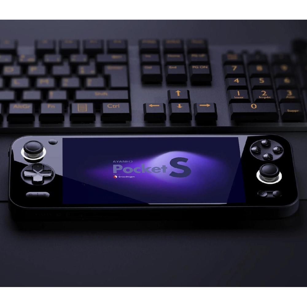 AYANEO Pocket S consola portátil de videojuegos Android con pantalla completa Snapdragon G3x Gen 2 (negro, 16 GB+512 GB)